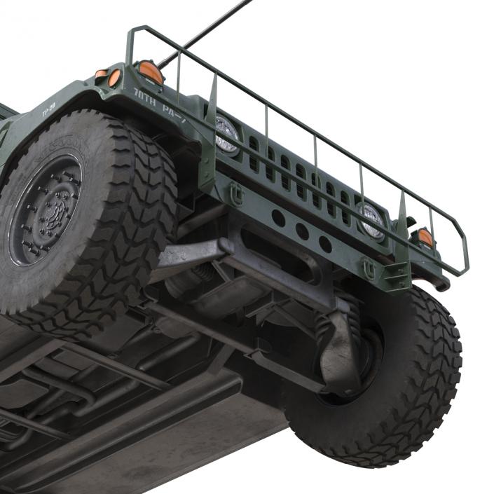 3D High Mobility Multipurpose Wheeled Vehicle Humvee Rigged