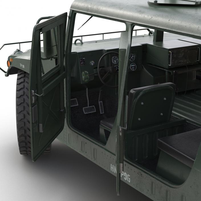 3D High Mobility Multipurpose Wheeled Vehicle Humvee Rigged