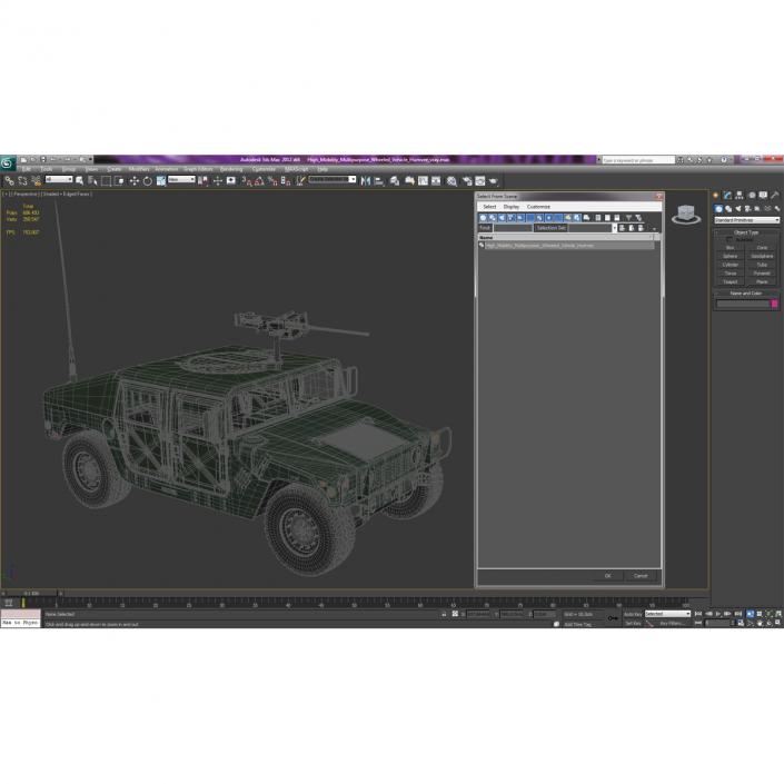 High Mobility Multipurpose Wheeled Vehicle Humvee 3D model