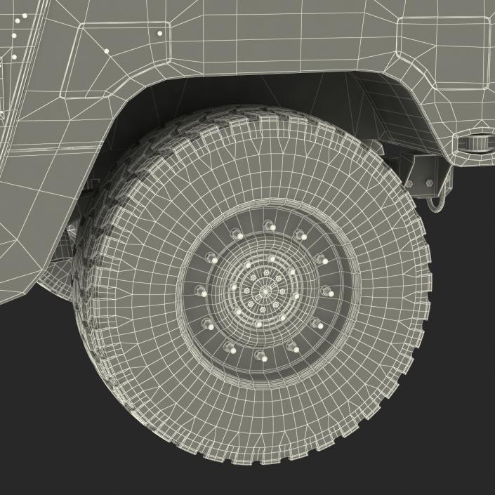 High Mobility Multipurpose Wheeled Vehicle Humvee 3D model