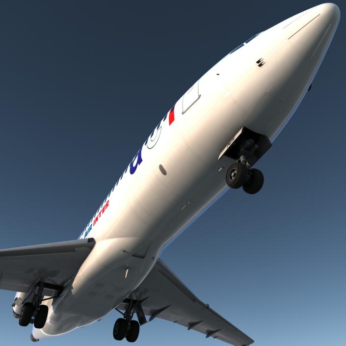 3D model Boeing 727-100 Air France