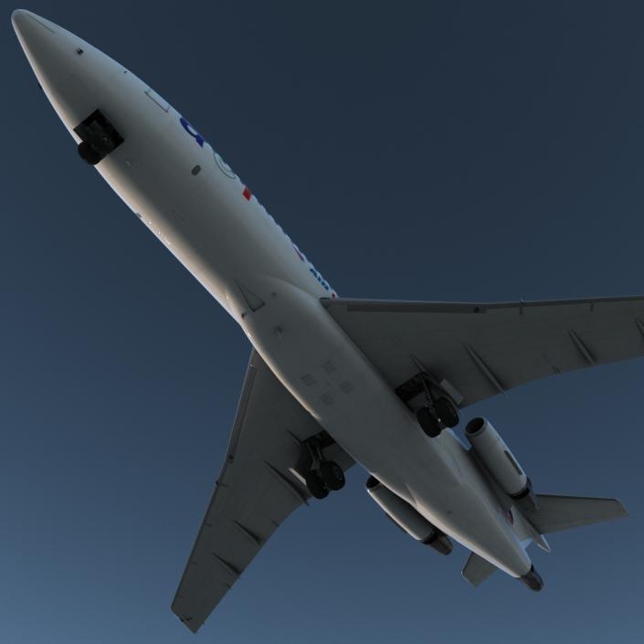 3D model Boeing 727-100 Air France