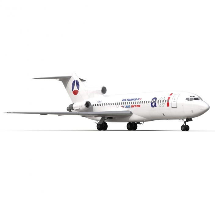 3D model Boeing 727-100 Air France