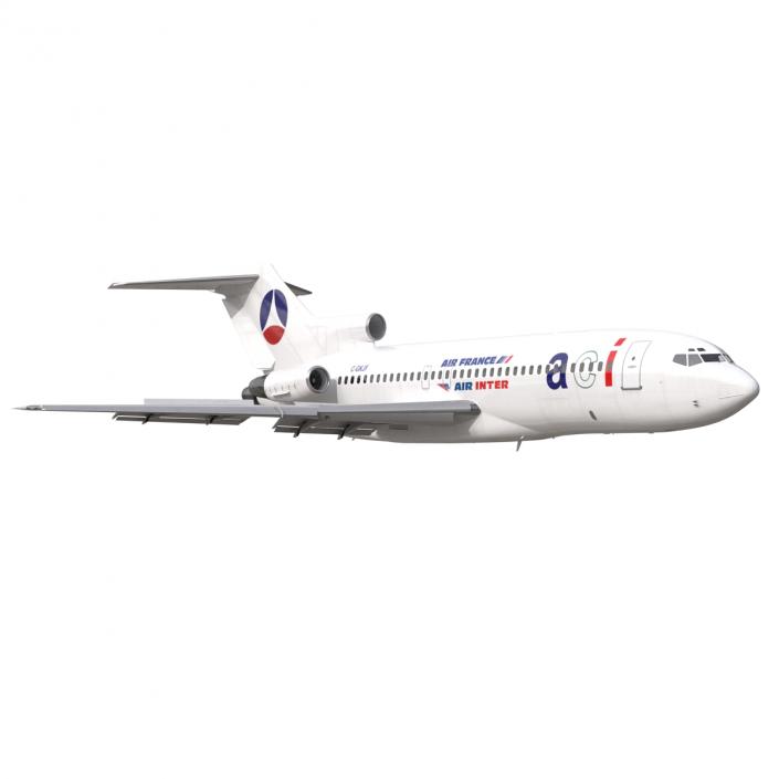 3D model Boeing 727-100 Air France