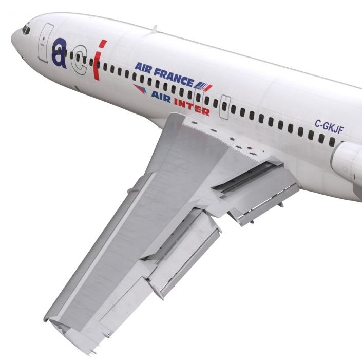 3D model Boeing 727-100 Air France