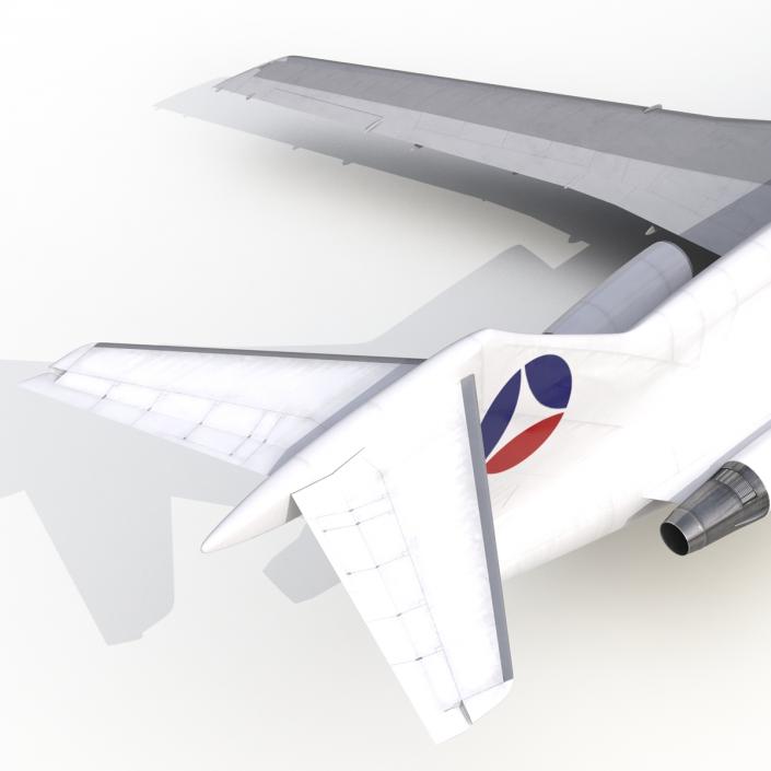 3D model Boeing 727-100 Air France