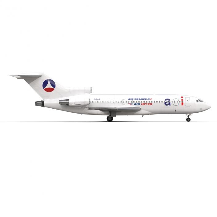 3D model Boeing 727-100 Air France