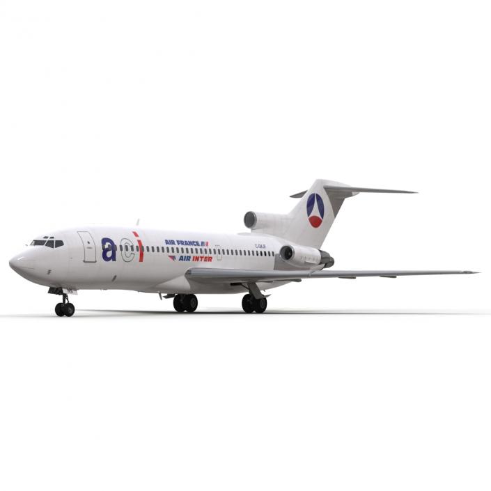 3D model Boeing 727-100 Air France