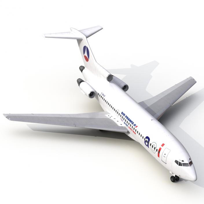 3D model Boeing 727-100 Air France