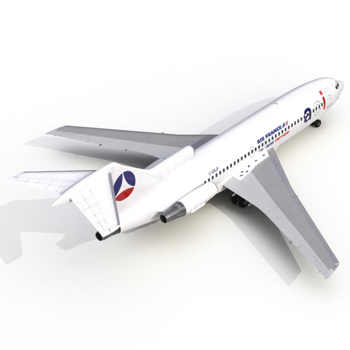 3D model Boeing 727-100 Air France