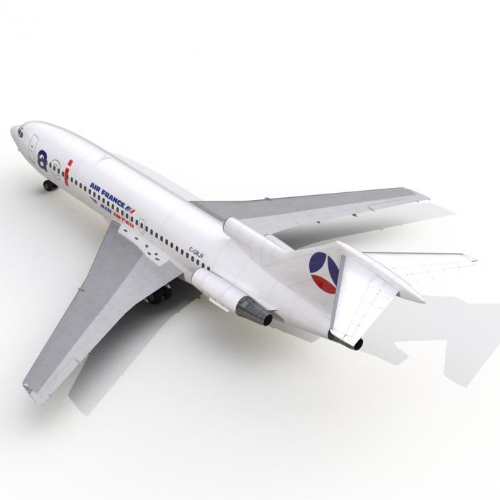 3D model Boeing 727-100 Air France