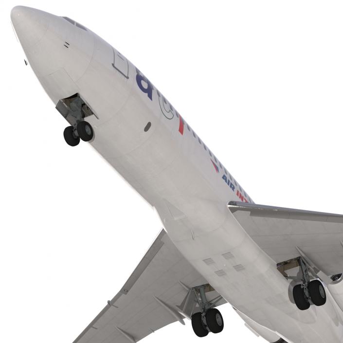 3D model Boeing 727-100 Air France