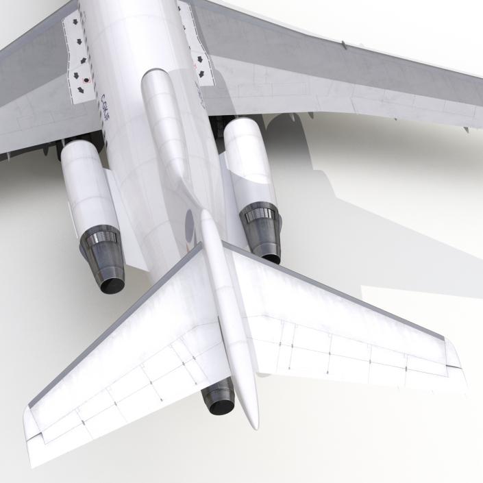 3D model Boeing 727-100 Air France