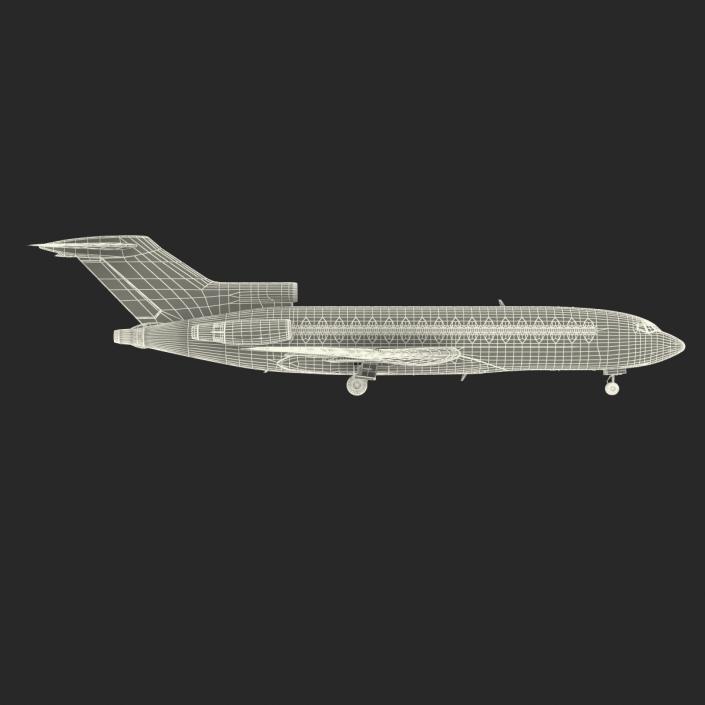 3D model Boeing 727-100 Air France