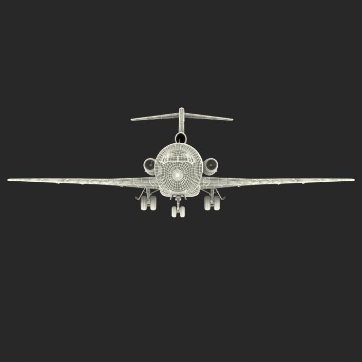 3D model Boeing 727-100 Air France