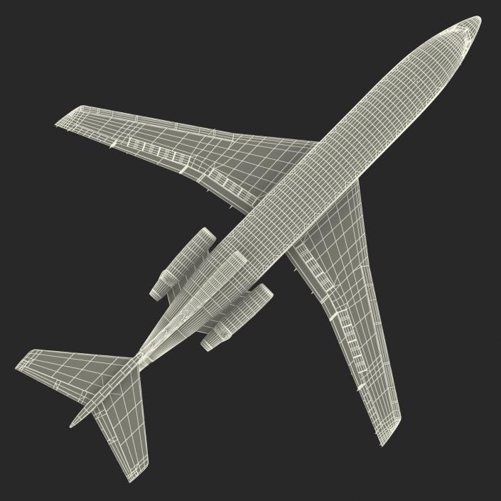 3D model Boeing 727-100 Air France