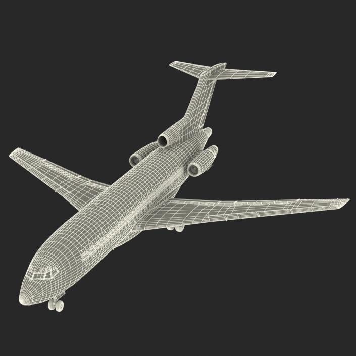 3D model Boeing 727-100 Air France