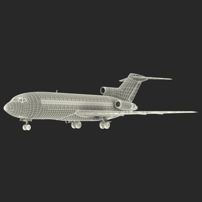 3D model Boeing 727-100 Air France