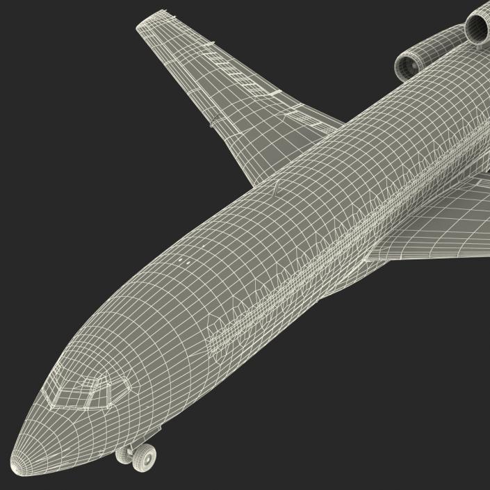 3D model Boeing 727-100 Air France