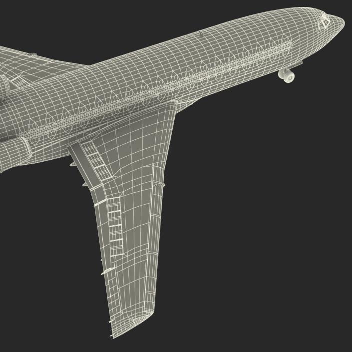 3D model Boeing 727-100 Air France