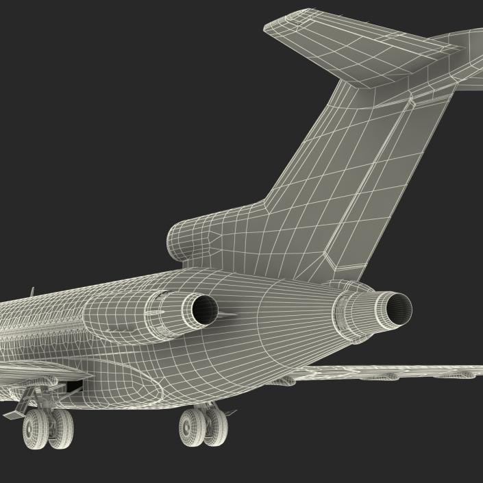 3D model Boeing 727-100 Air France