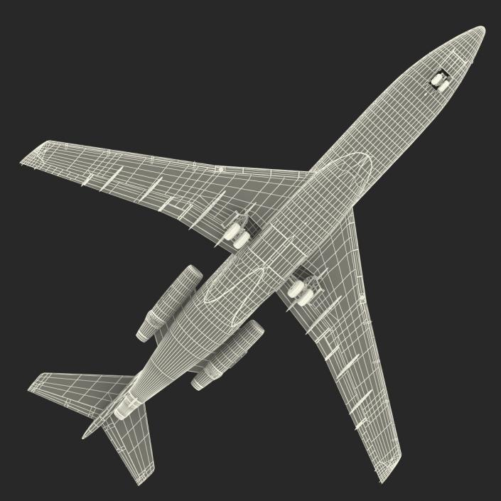 3D model Boeing 727-100 Air France