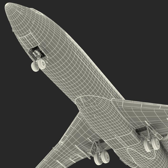 3D model Boeing 727-100 Air France