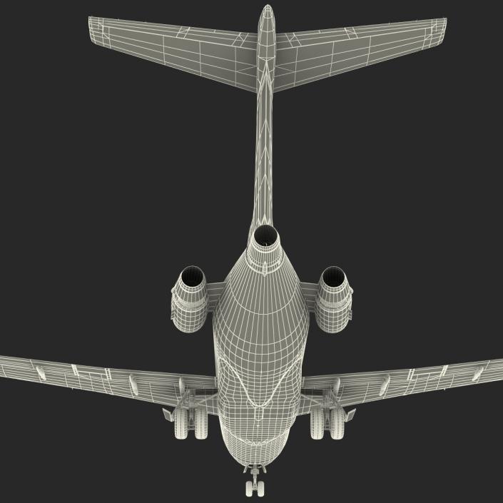 3D model Boeing 727-100 Air France