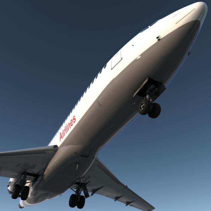 3D Boeing 727-100 Iran Aseman