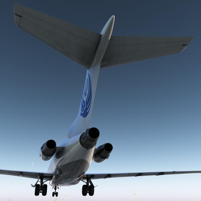 3D Boeing 727-100 Iran Aseman