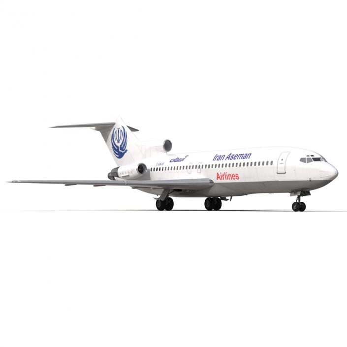 3D Boeing 727-100 Iran Aseman