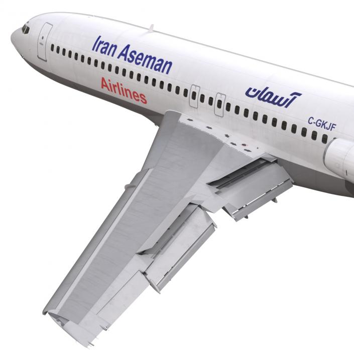 3D Boeing 727-100 Iran Aseman