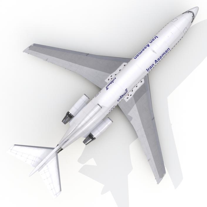 3D Boeing 727-100 Iran Aseman