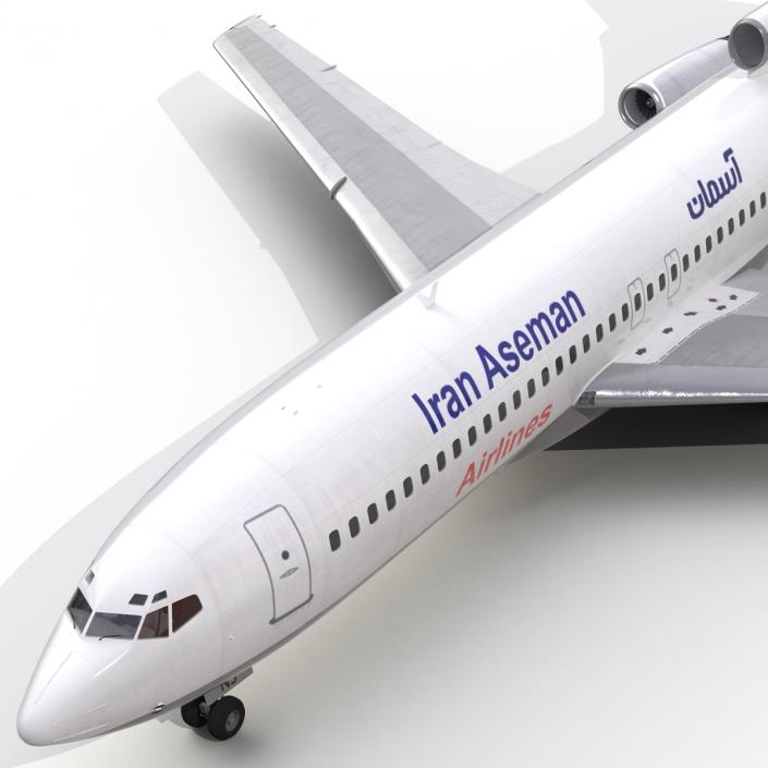 3D Boeing 727-100 Iran Aseman