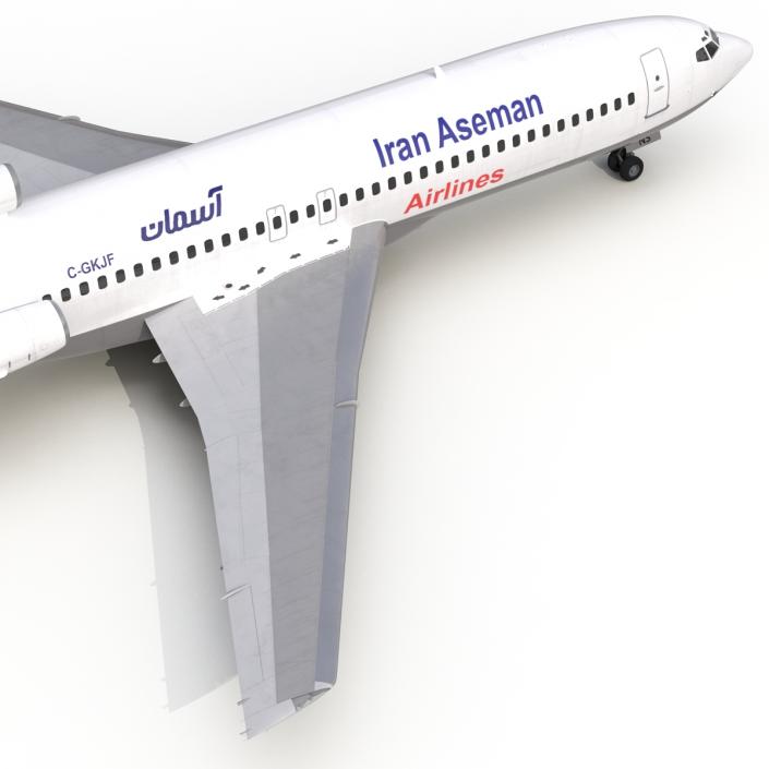 3D Boeing 727-100 Iran Aseman