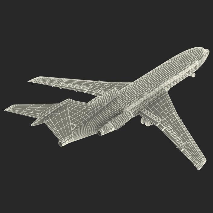 3D Boeing 727-100 Iran Aseman