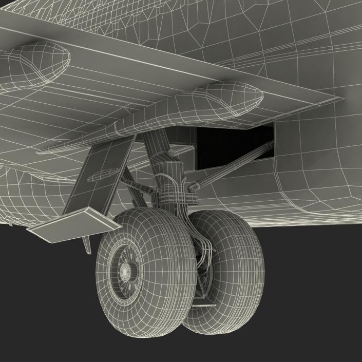 3D Boeing 727-100 Iran Aseman