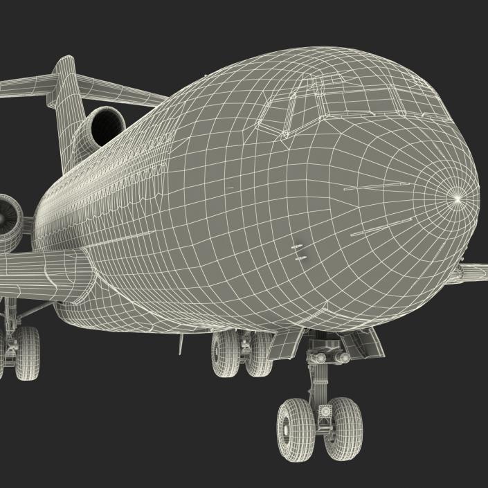 3D Boeing 727-100 Iran Aseman