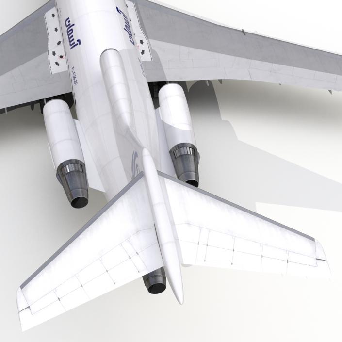 3D Boeing 727-100 Iran Aseman Rigged model