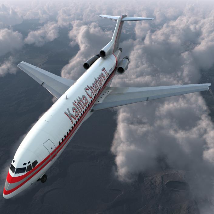 3D Boeing 727-100 Kalitta Air