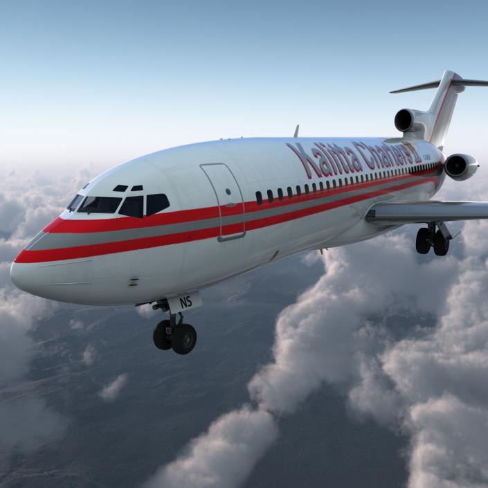 3D Boeing 727-100 Kalitta Air