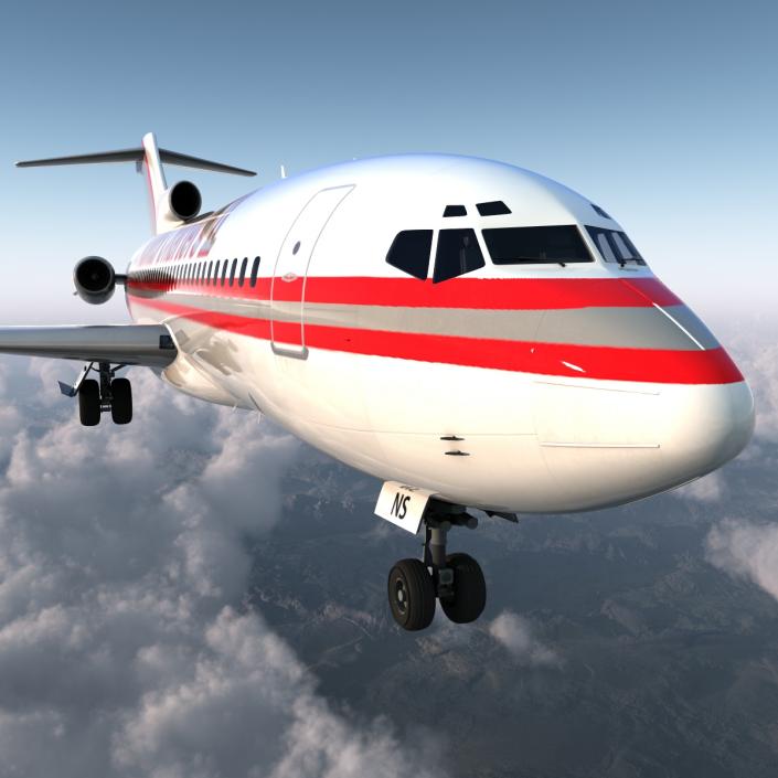 3D Boeing 727-100 Kalitta Air