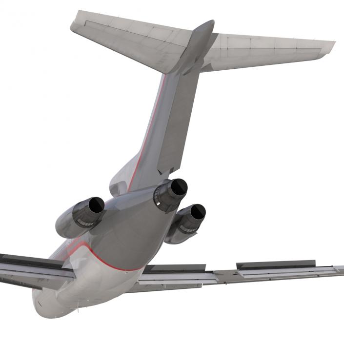 3D Boeing 727-100 Kalitta Air Rigged model