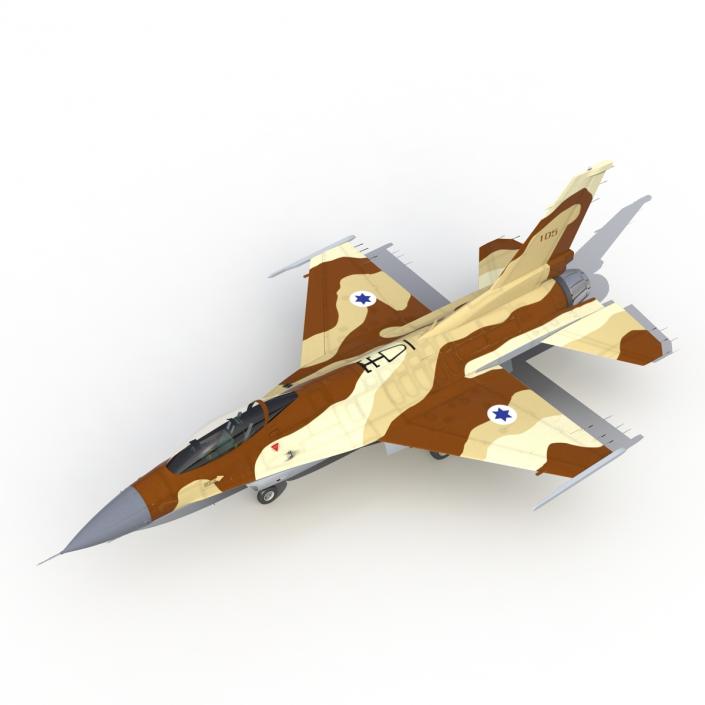 3D model Fighter F-16 Fighting Falcon Israel