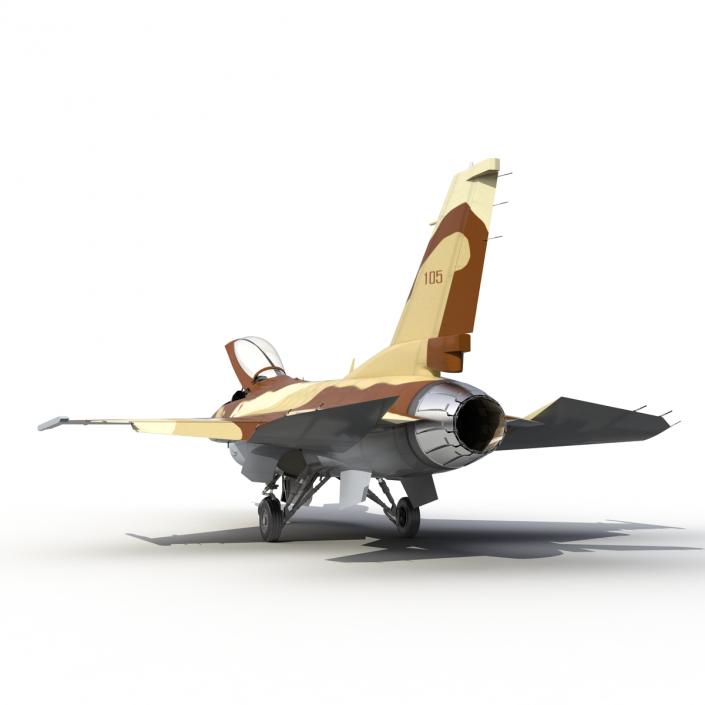 3D model Fighter F-16 Fighting Falcon Israel