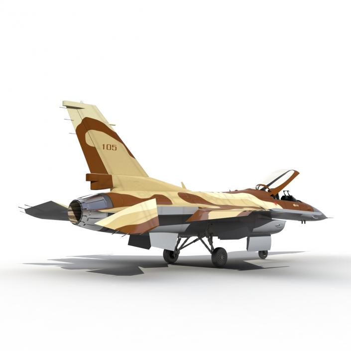 3D model Fighter F-16 Fighting Falcon Israel