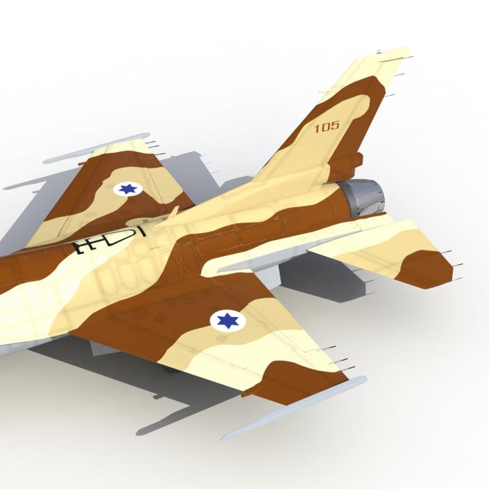 3D model Fighter F-16 Fighting Falcon Israel