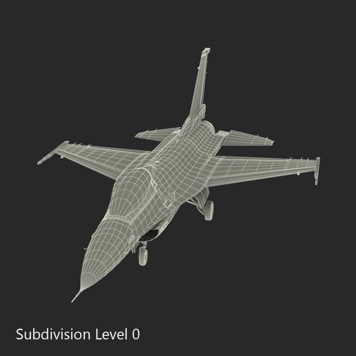 3D model Fighter F-16 Fighting Falcon Israel