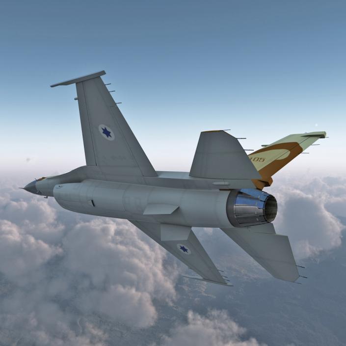 3D model Fighter F-16 Fighting Falcon Israel