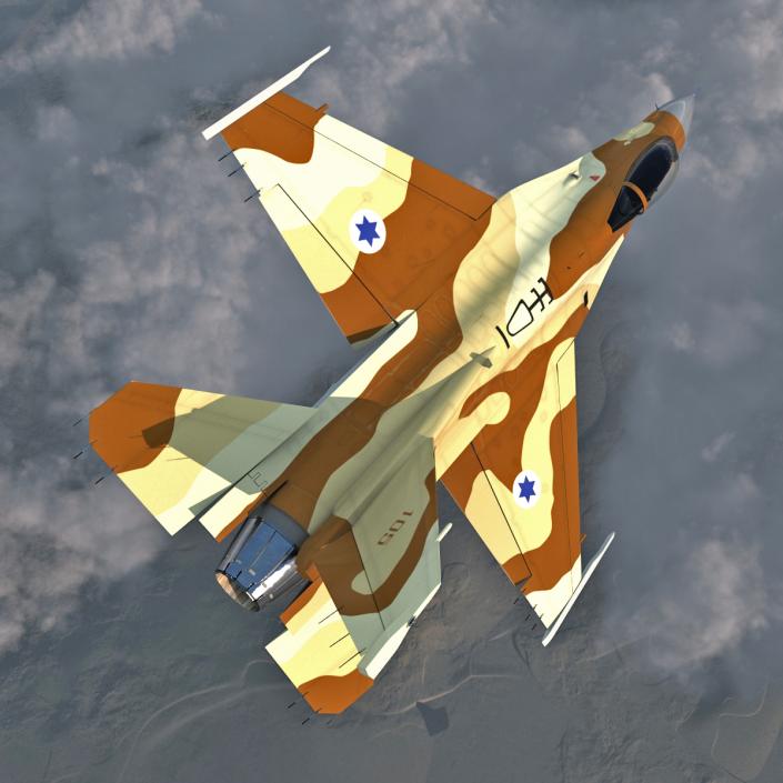 3D model Fighter F-16 Fighting Falcon Israel